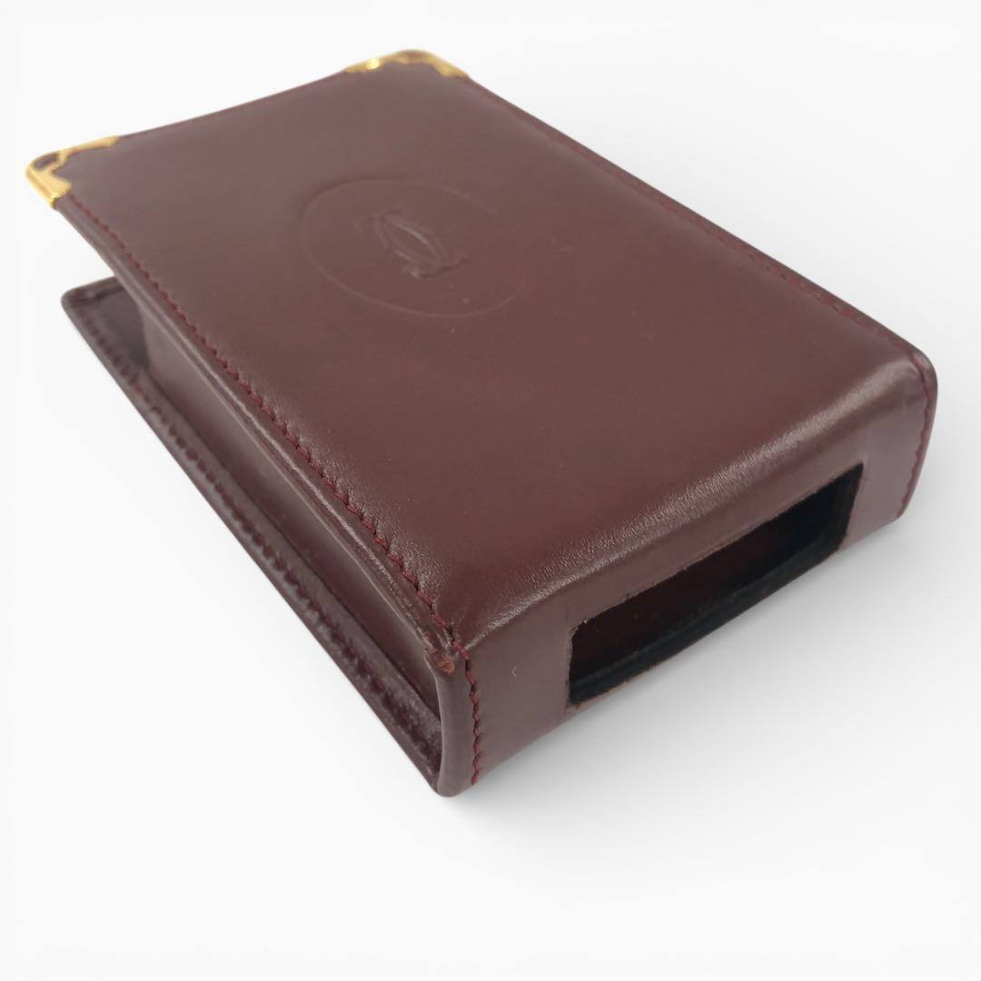 Cartier カルティエ マスト カーフレザー タバコケース シガレットケース