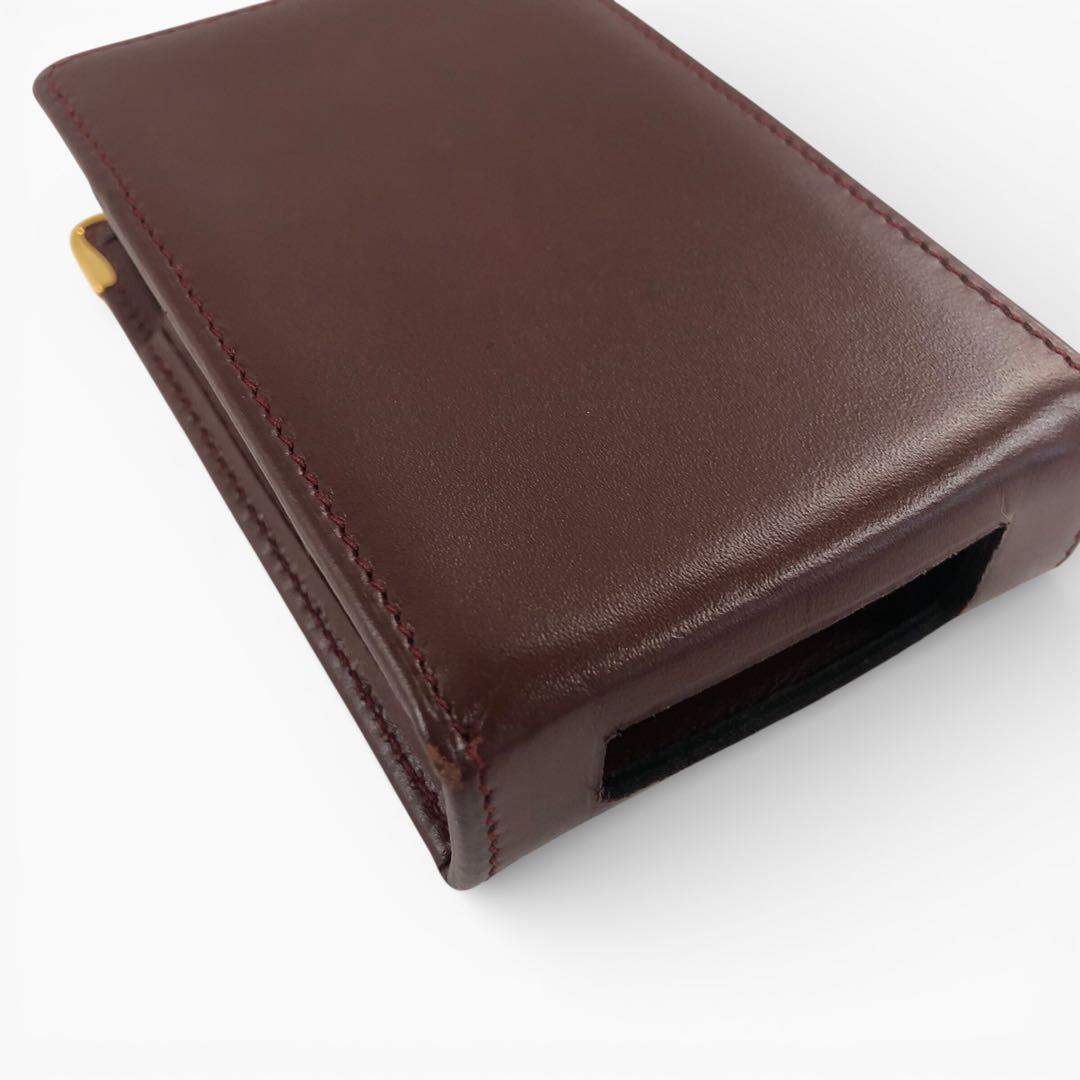 Cartier カルティエ マスト カーフレザー タバコケース シガレットケース