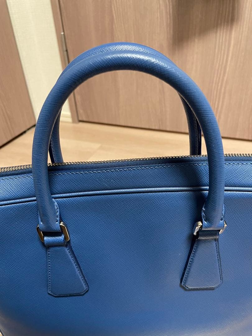 PRADA ビジネスバッグ 青