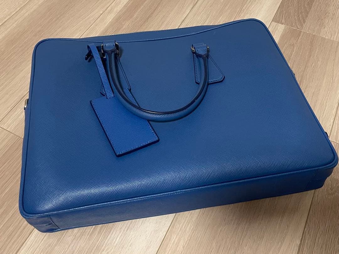 PRADA ビジネスバッグ 青