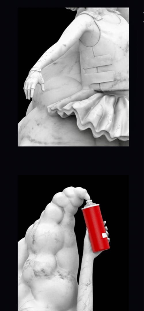 Mighty Jaxx アベル・オクトヴァン「反逆 の美しさ」アートフィギュア