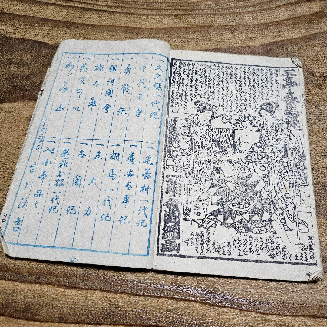 nj9652 浄瑠璃『 絵本主水一代記 主水桜実録白糸 』絵草紙 古書和本浮世絵