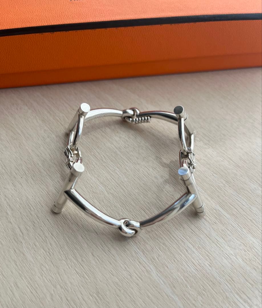 ♦︎HERMES♦︎モーデコースホースビット ブレスレット　SV ヴィンテージ
