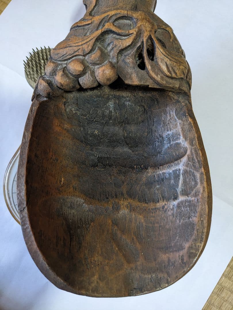 ♦中国古玩 花生 花器 竹根 竹製 清時代 茶葉用道具 古美術品 置物飾り骨董品