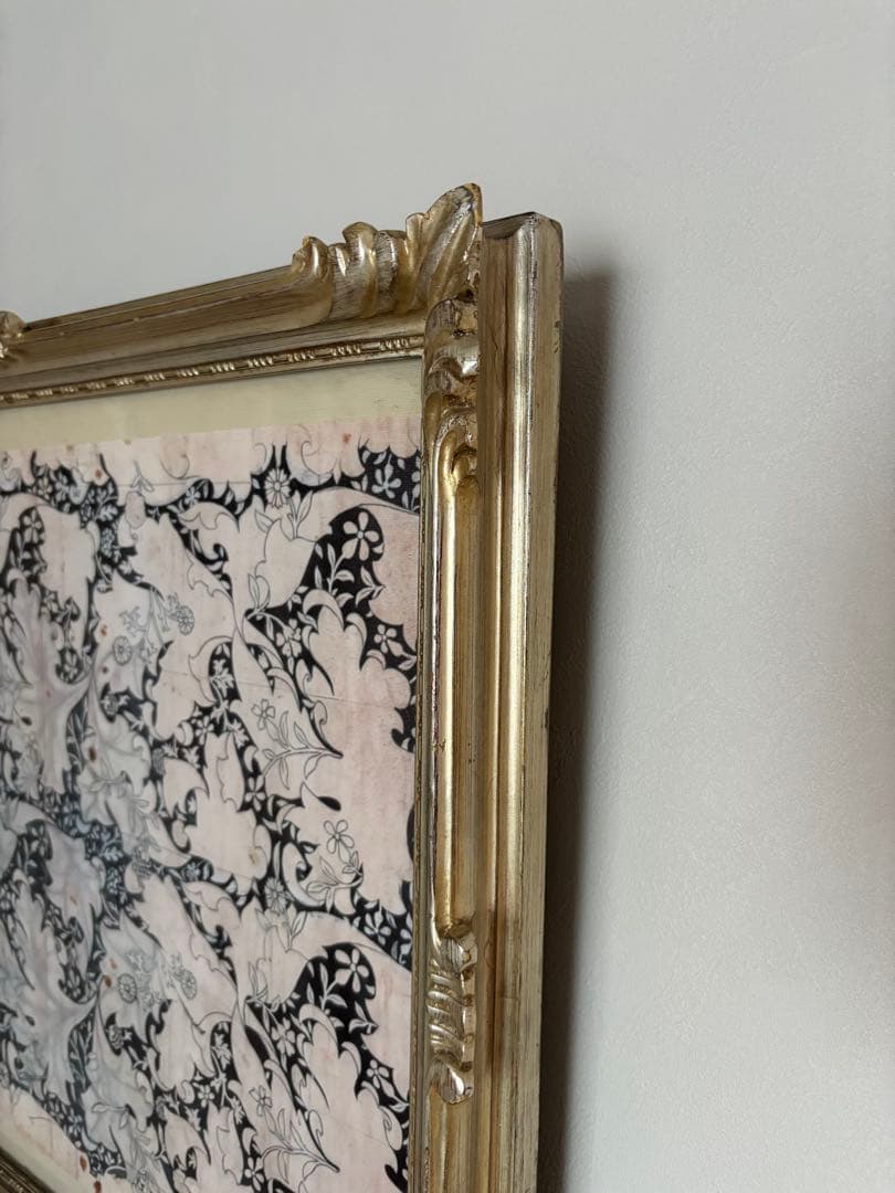 vintage アートフレーム　額縁　アールデコ　検）ウィリアムモリス