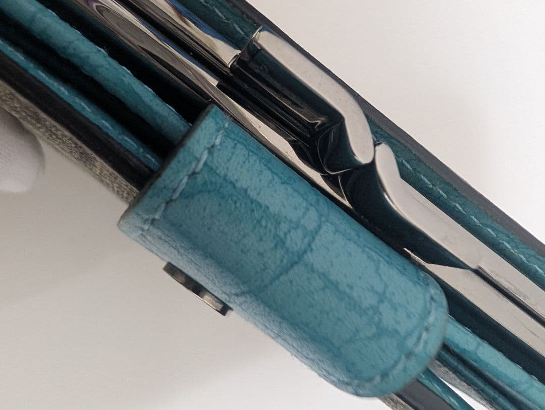 【未使用品】グッチ GUCCI GGパターン 二つ折り財布 水色