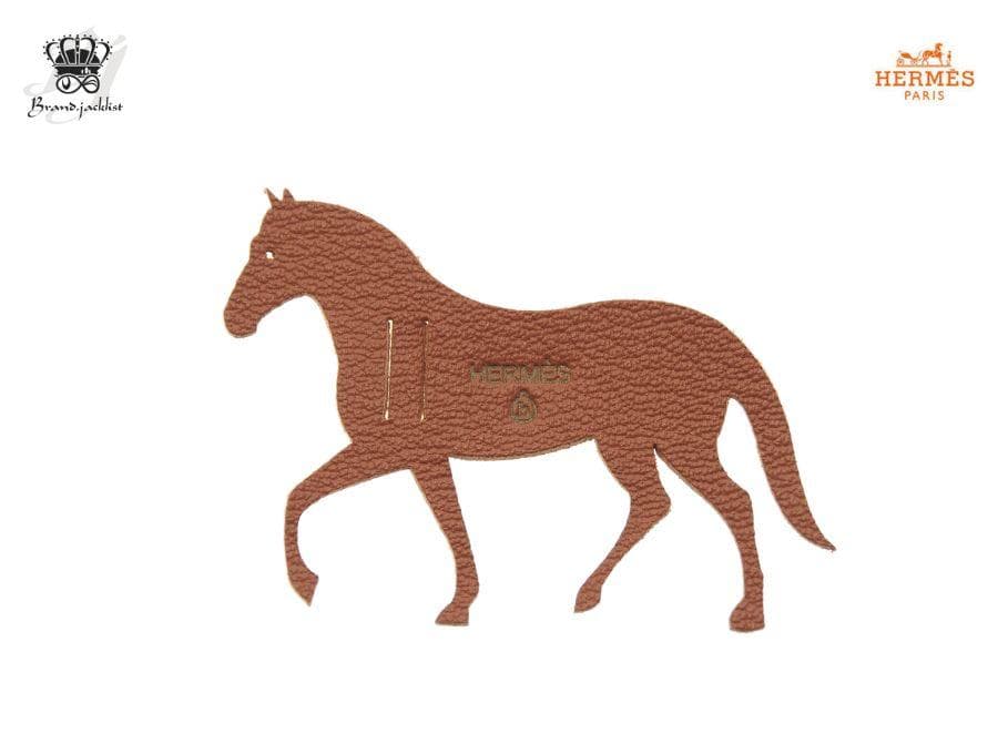 エルメス プティ・アッシュ ラッピングチャーム 馬 ブラウン HERMES