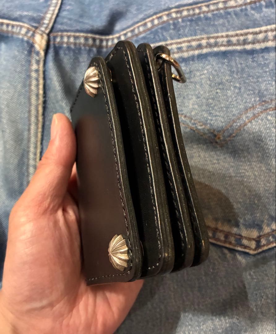 トラッカーウォレット　ショートサイズ　シルバー925アポロコンチョ