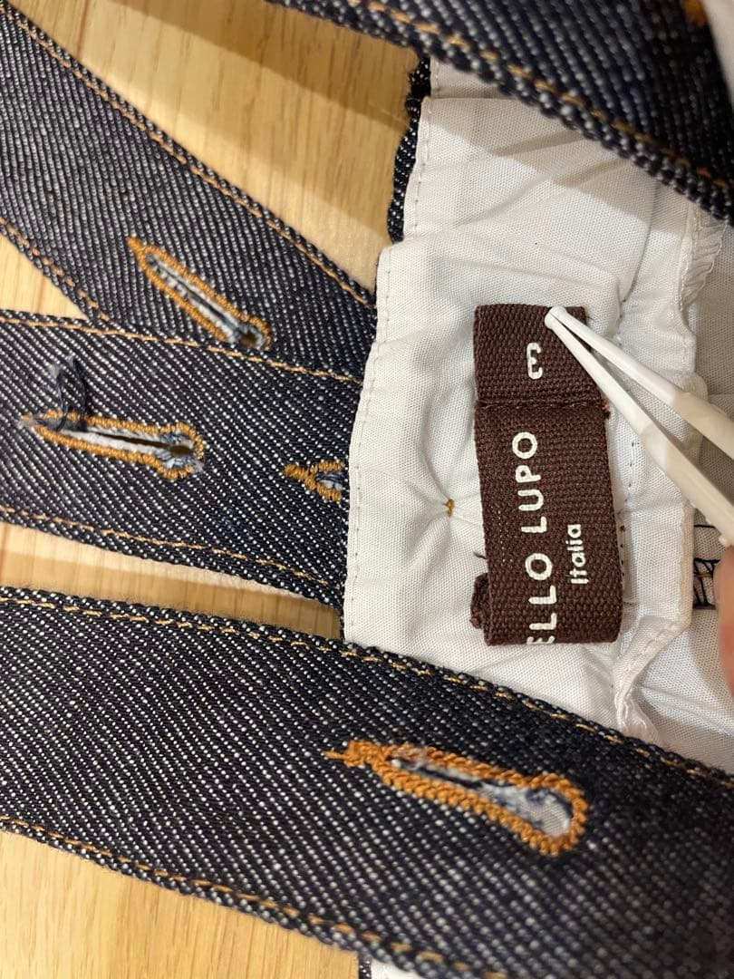 ⭐︎ma⭐︎【新品未使用】HELLO LUPO blue denim 2-3y