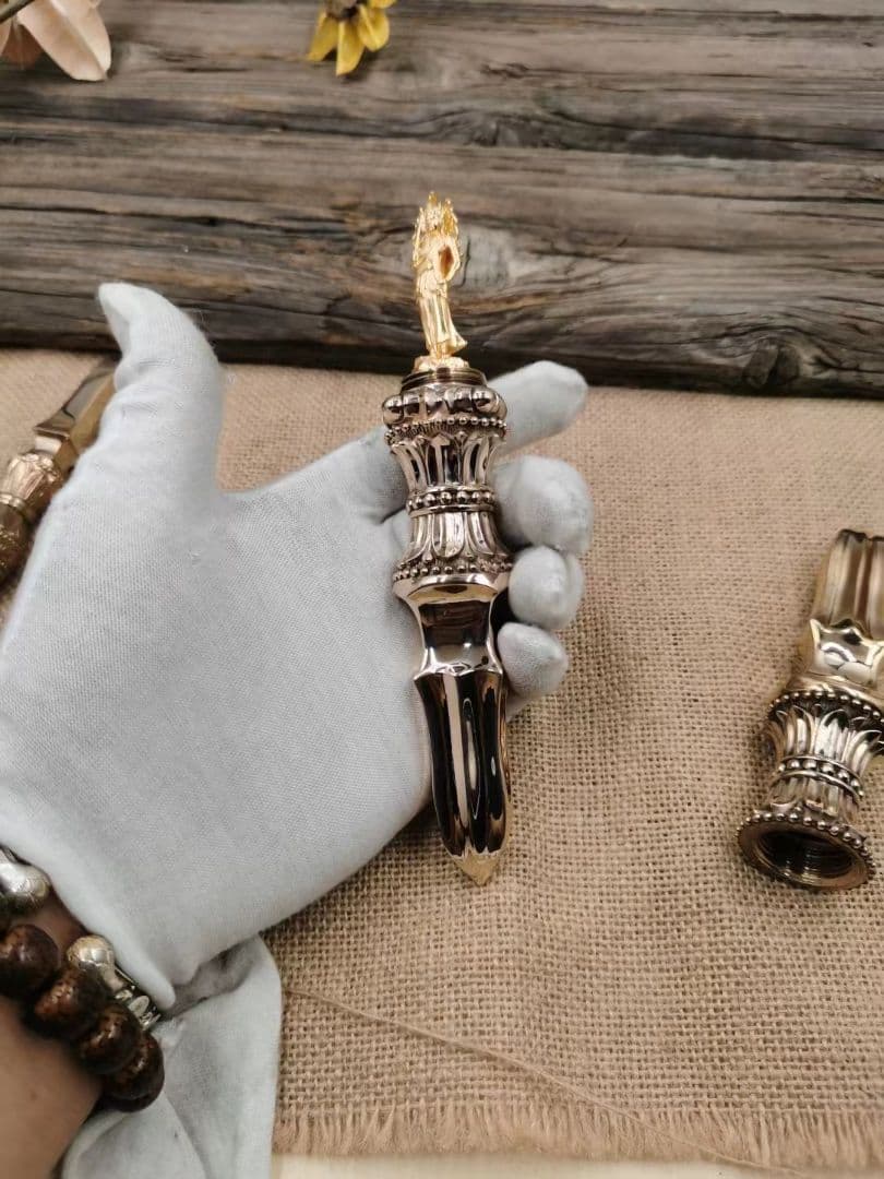 【修縁堂】密教法具 真言宗 不動明王内蔵版 四大明王杵 独鈷杵vajra22CM