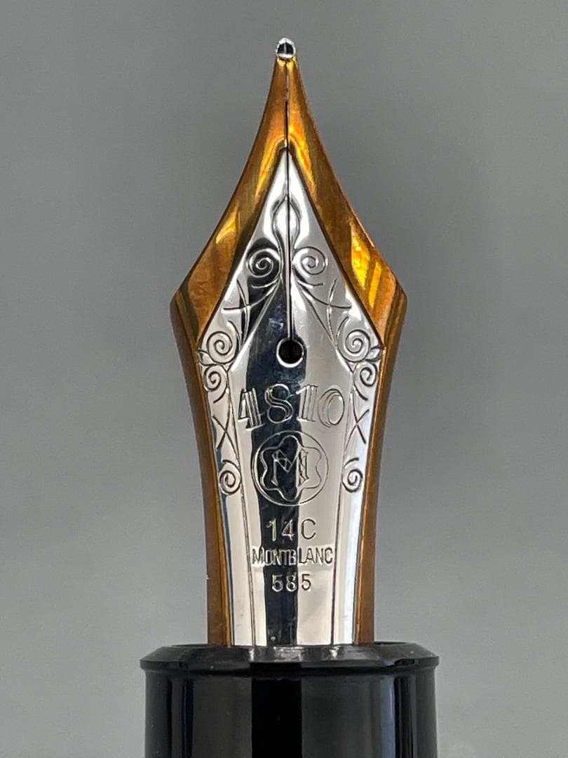 【未使用】モンブラン万年筆149 14C なで肩 首軸一体型 エボナイト芯