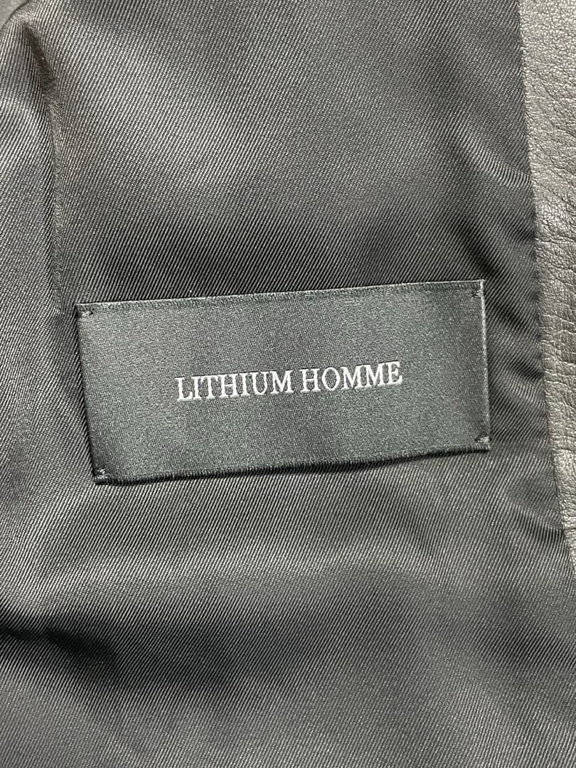美品 LITHIUM HOMME リチウムオム ライダースジャケット