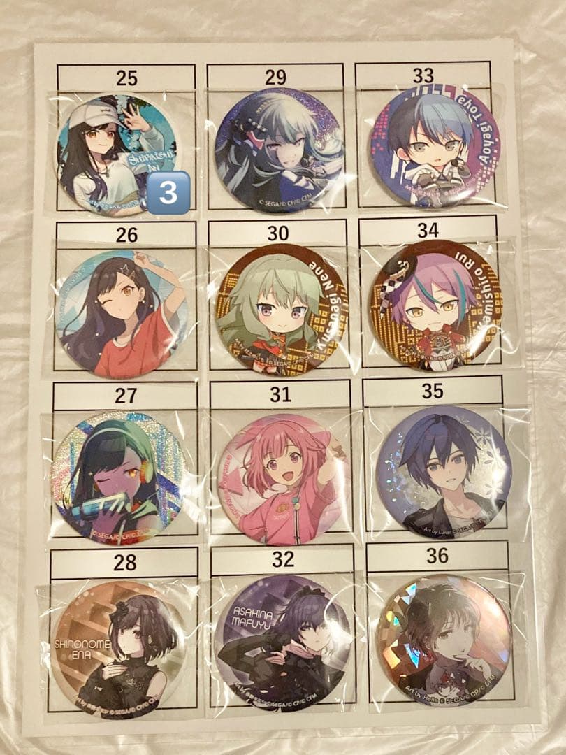 プロセカ　缶バッジ