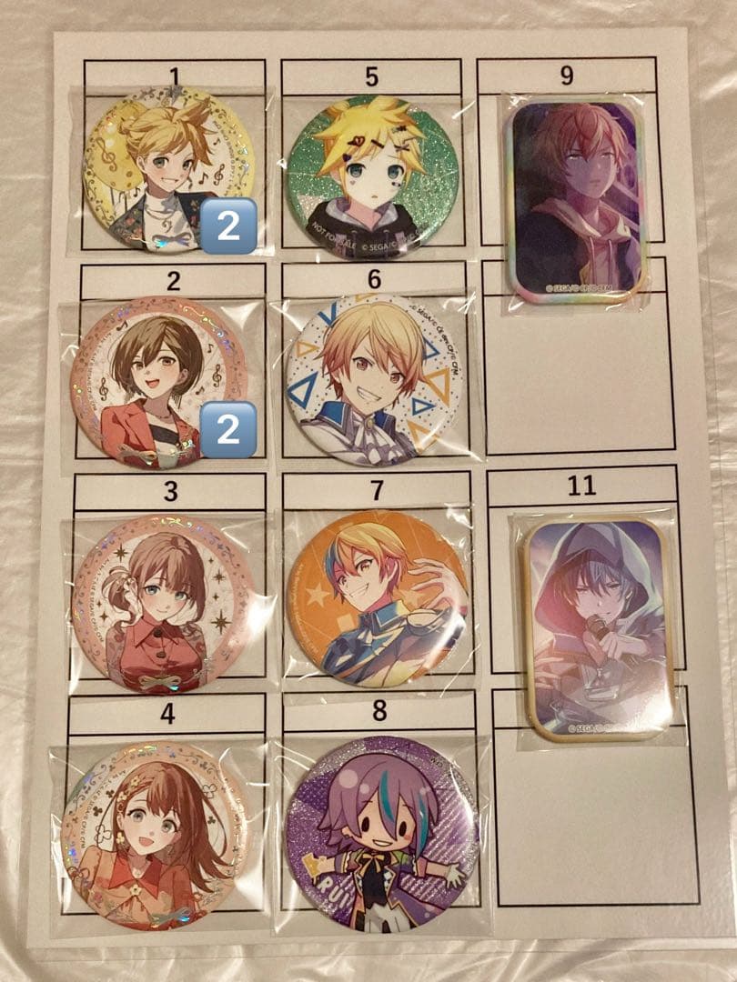 プロセカ　缶バッジ