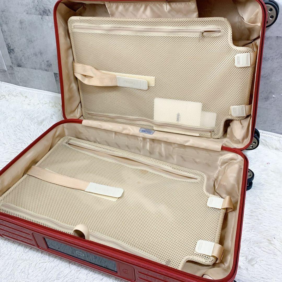 リモワ サルサデラックス 電子タグ 63L 4輪 赤 キャリーケース