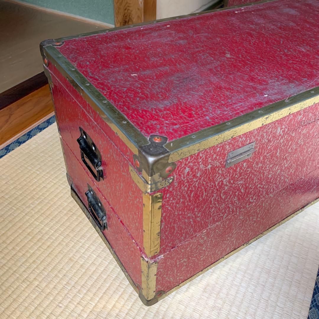 アンティーク BOX 箱 収納 衣装入 2段