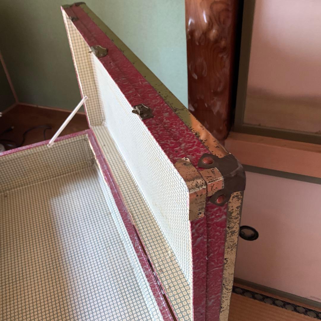 アンティーク BOX 箱 収納 衣装入 2段