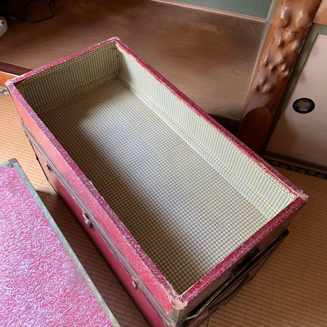 アンティーク BOX 箱 収納 衣装入 2段