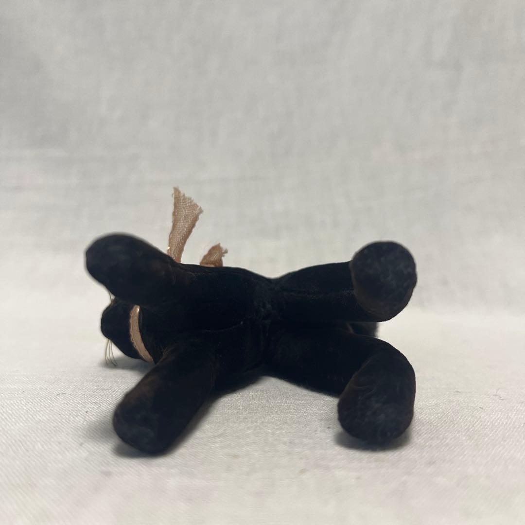 アンティーク　シュタイフ　黒ねこ　ドイツ