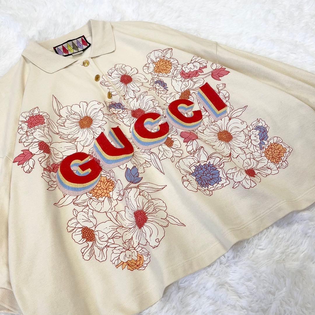 美品✨ GUCCI グッチ LOVELIGHT COTTON POLO TOP