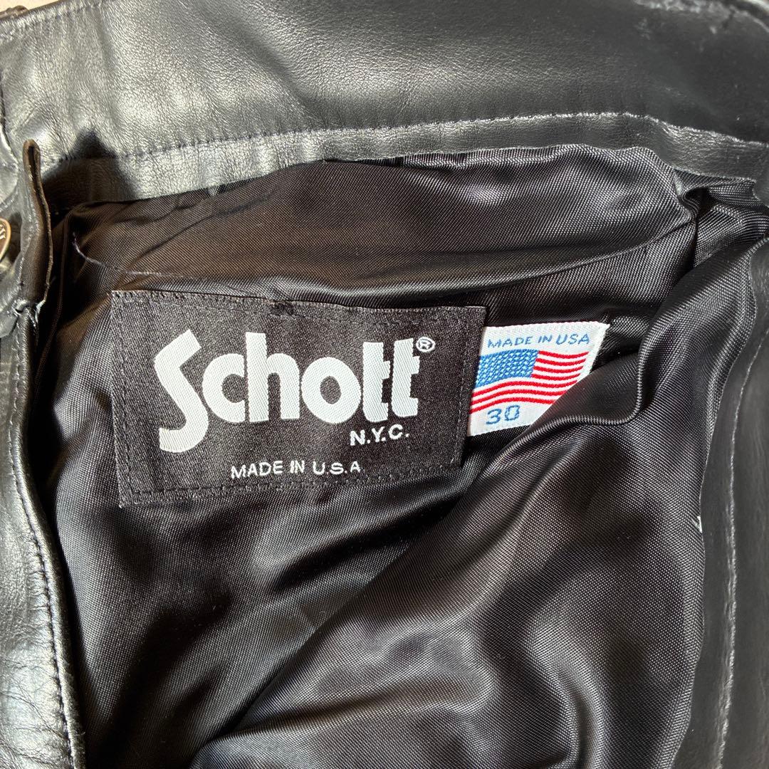 最終値下げ　Schott レザー シングル　ライダース 641E 30 USA