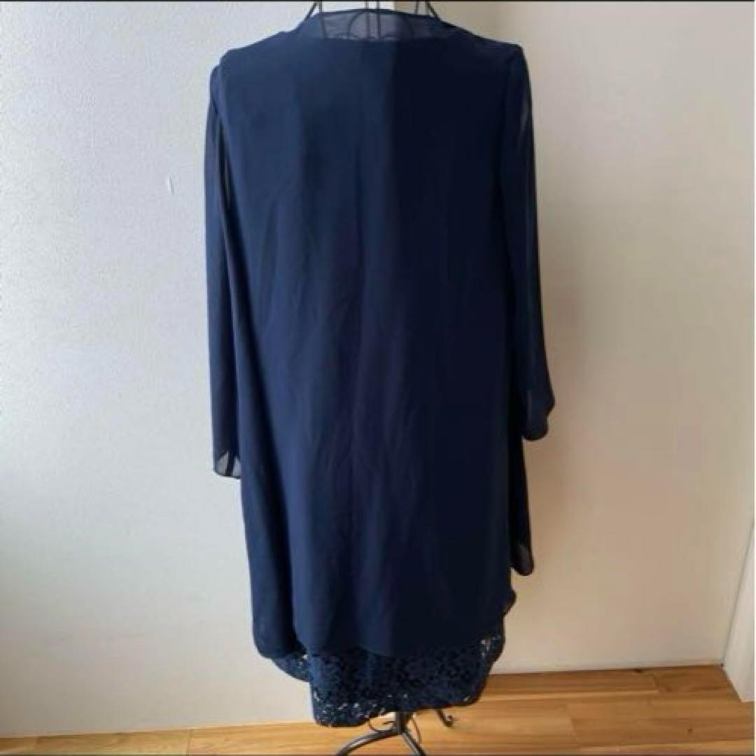 お買得　東京ソワール　パーティードレス　羽織り　タグ付き未使用3連ネックレス