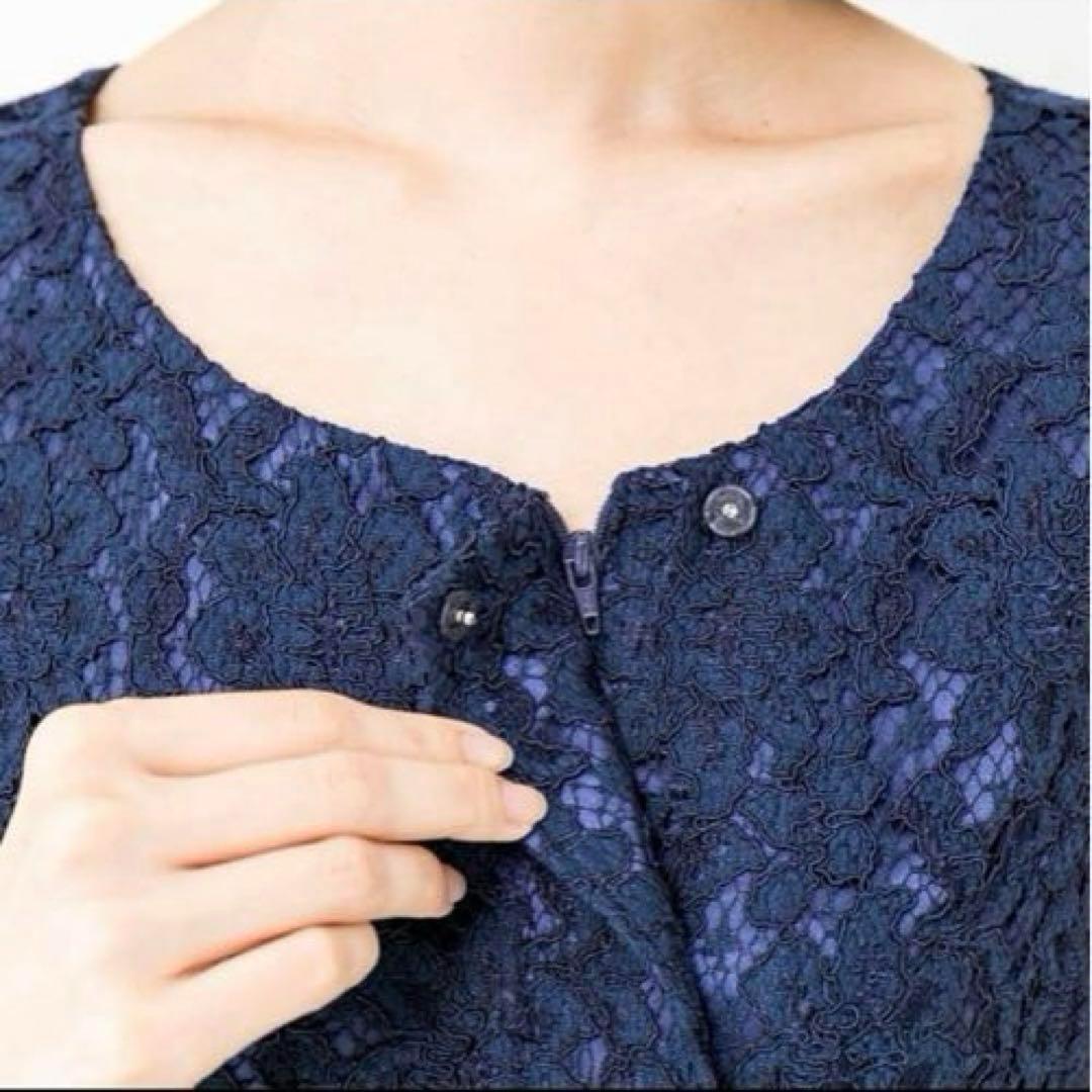 お買得　東京ソワール　パーティードレス　羽織り　タグ付き未使用3連ネックレス