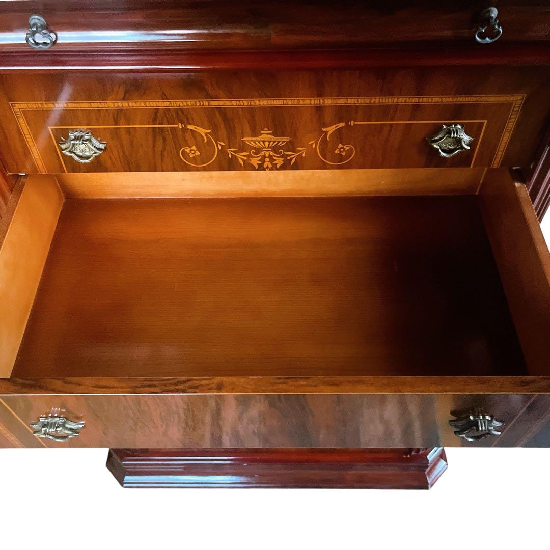 高級　チェスト ヨーロピアン 象嵌 アンティーク コンソール