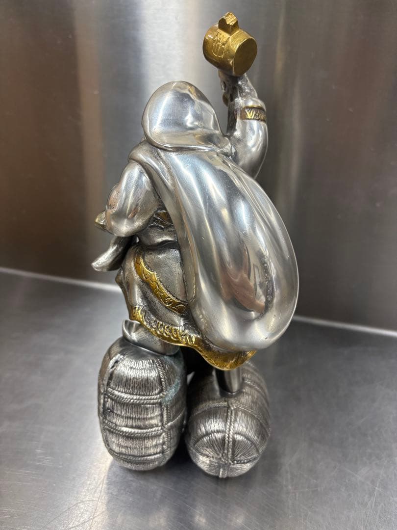 大黒様の置物 三俵大黒 高岡銅器　縁起物