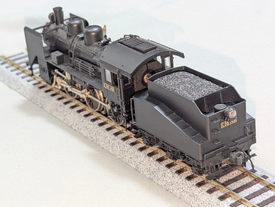 KATO　C56　蒸気機関車　【1-201】　HOゲージ　パーツ取付済み