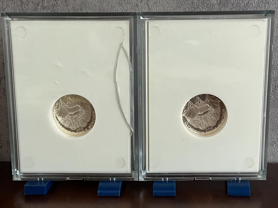 ◆1972年 第20回 ミュンヘンオリンピック 参加メダル 2枚 岡本太郎 純銀