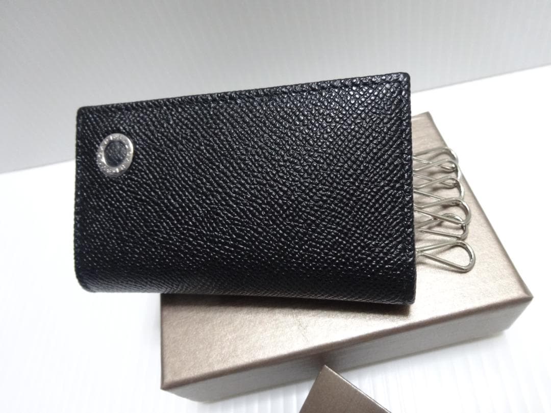 新品★ブルガリ【BVLGARI】男女兼用★６連キーケース★黒★特価品★送料込