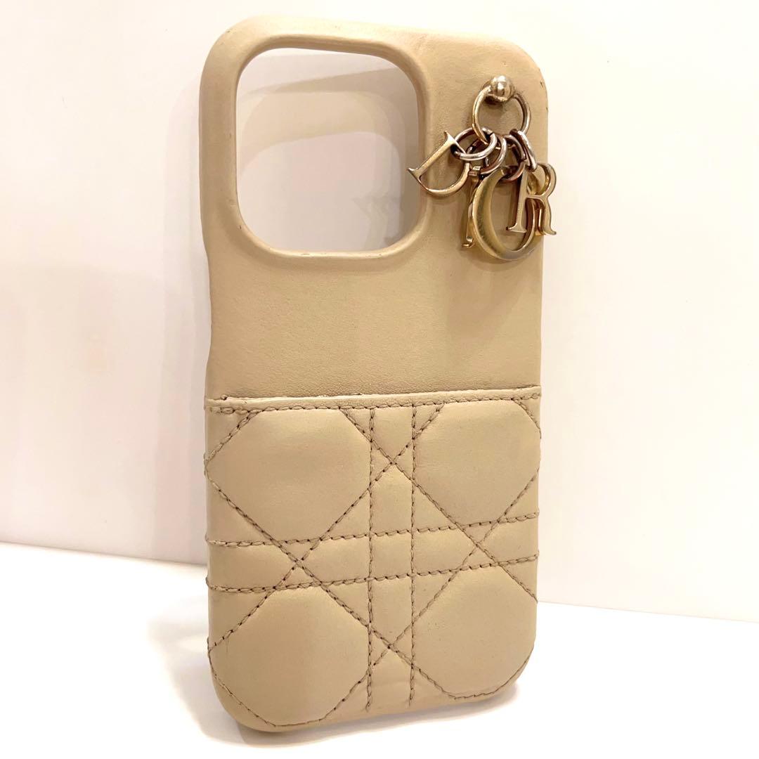 クリスチャンディオール iPhone16 Pro スマホ カナージュ ベージュ