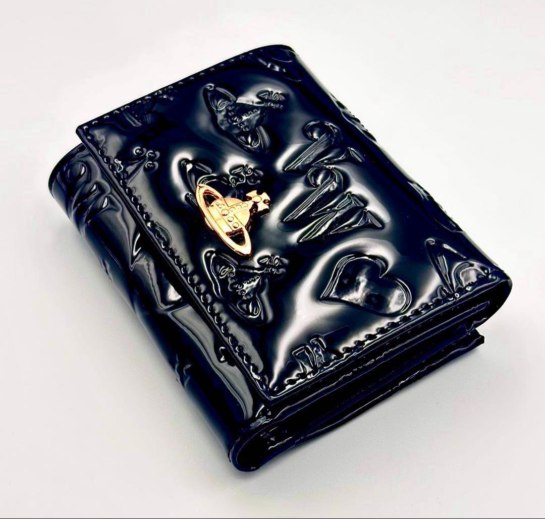 【♡最新✦新品♡】Vivienne Westwood 三つ折り財布 ブラック 黒