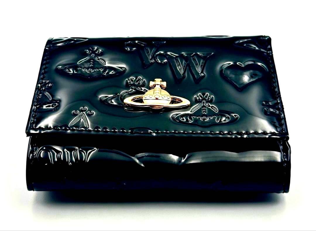 【♡最新✦新品♡】Vivienne Westwood 三つ折り財布 ブラック 黒