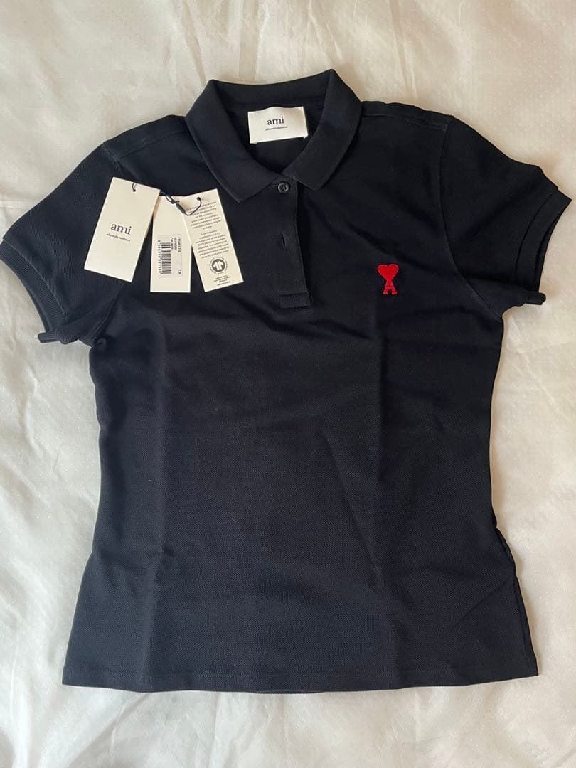 【新品】アミパリス　Amiparis　ポロシャツ　Tシャツ　黒 Mサイズ