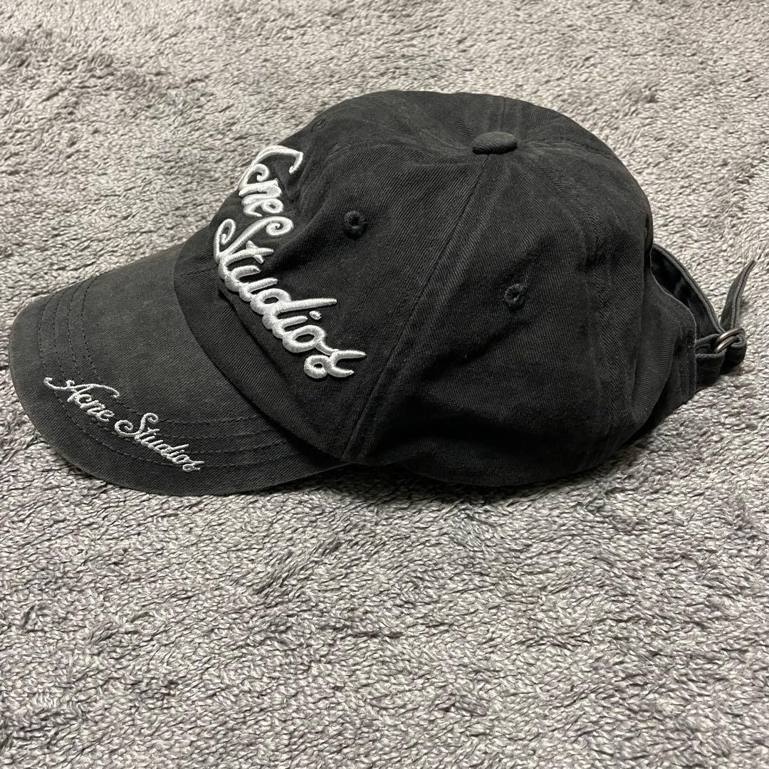 24ss Acne Studios ロゴキャップ ブラック