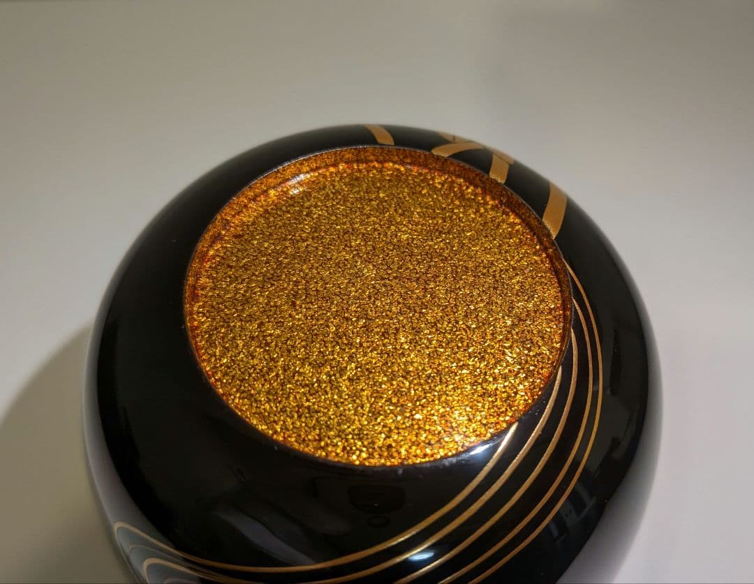 『山下永甫』大棗『芦』内金梨子地　輪島塗　共箱　茶道具