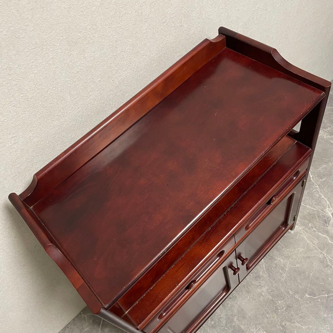 オールドカリモク　キャビネット　電話台 FAX台　花台 古家具　ヴィンテージ