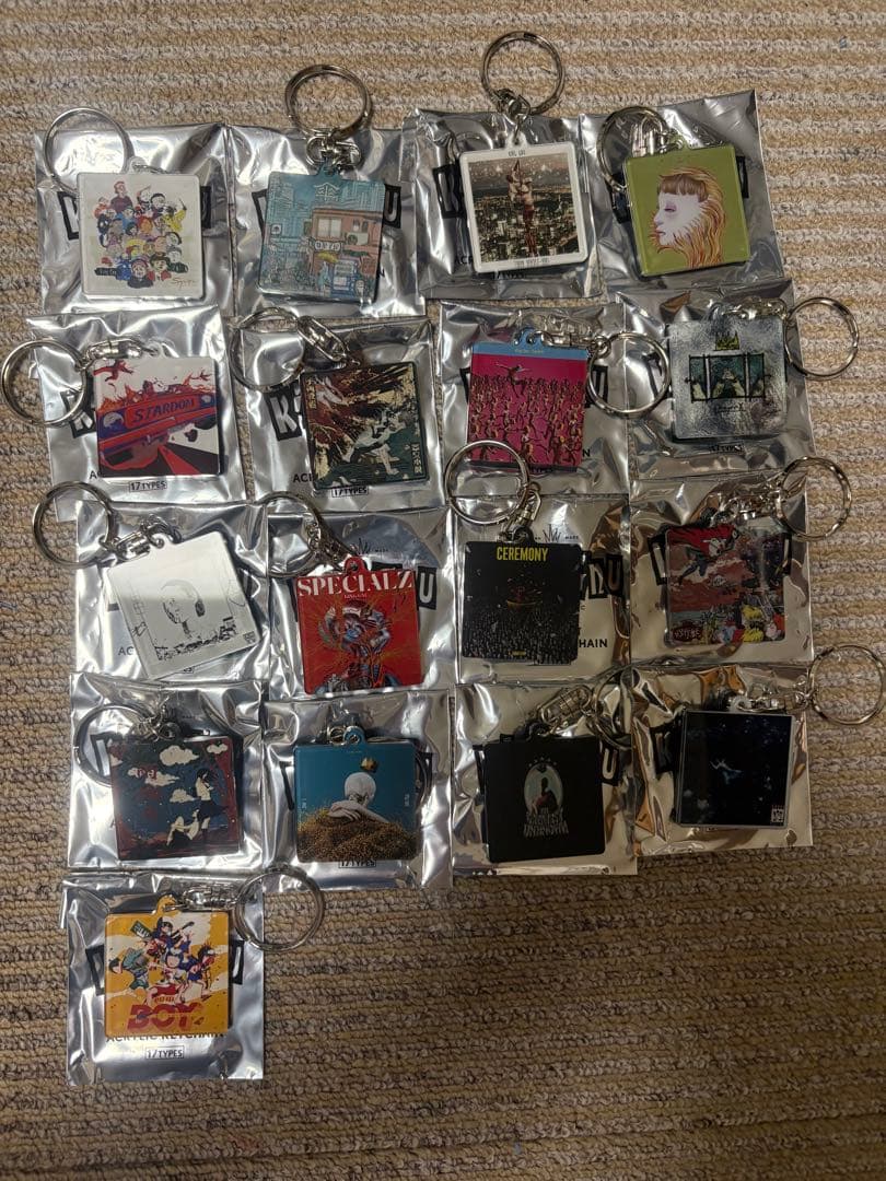 King Gnu CDジャケット アクリルキーチェーン コンプリートセット