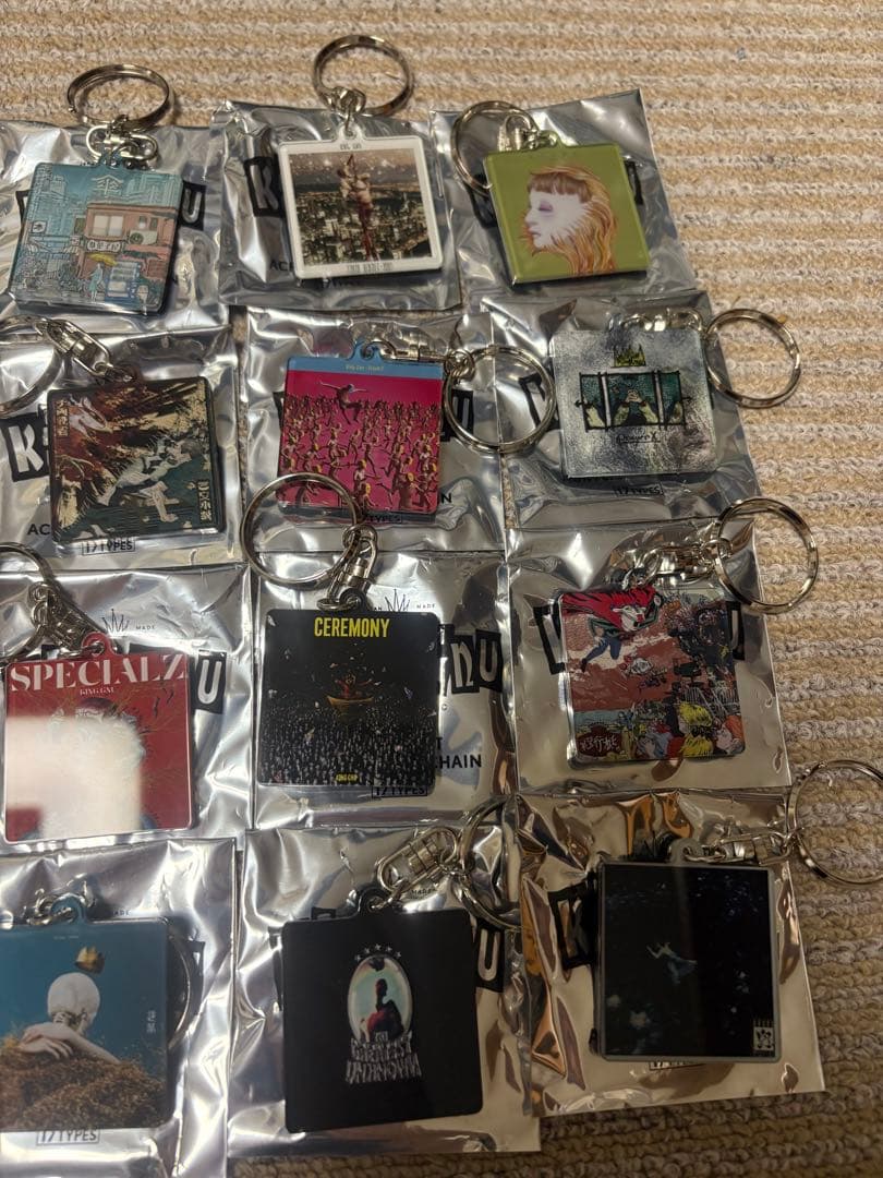 King Gnu CDジャケット アクリルキーチェーン コンプリートセット