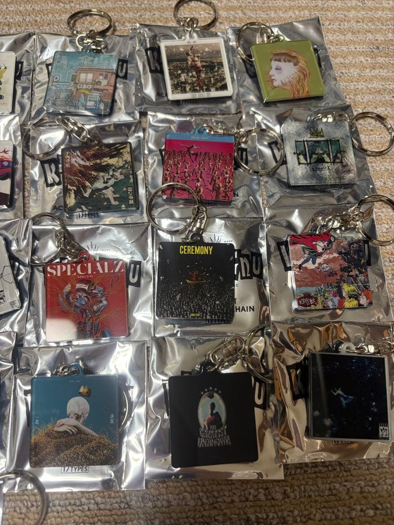 King Gnu CDジャケット アクリルキーチェーン コンプリートセット