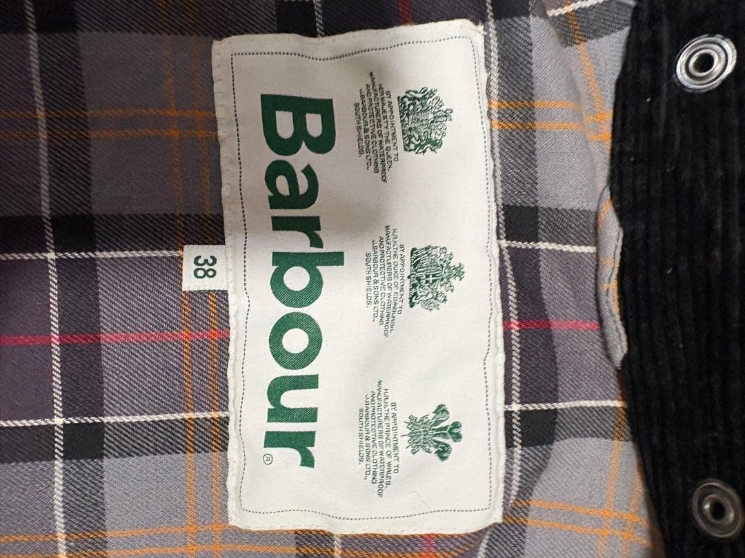 バブアー ビデイルos ブラック 38 メンズ