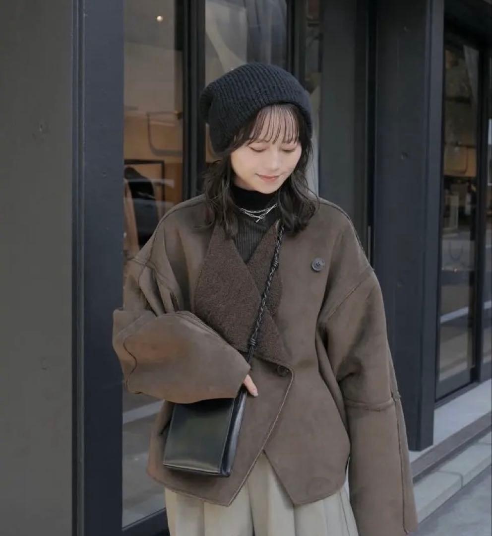 帽子 CALME _loose fit beanie BLACK