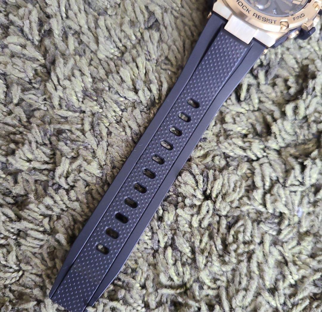 【美品】G-SHOCK GST-B100GB-1A9JF ゴールド ブラック