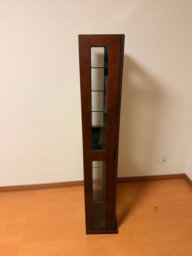 Q3035 塩川光明堂　カルトーネ　コレクションケース　棚　ラック ガラス