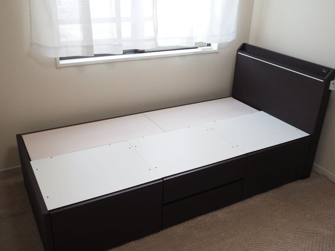 新潟市引取 シングルベッド ベッドフレーム ニトリ