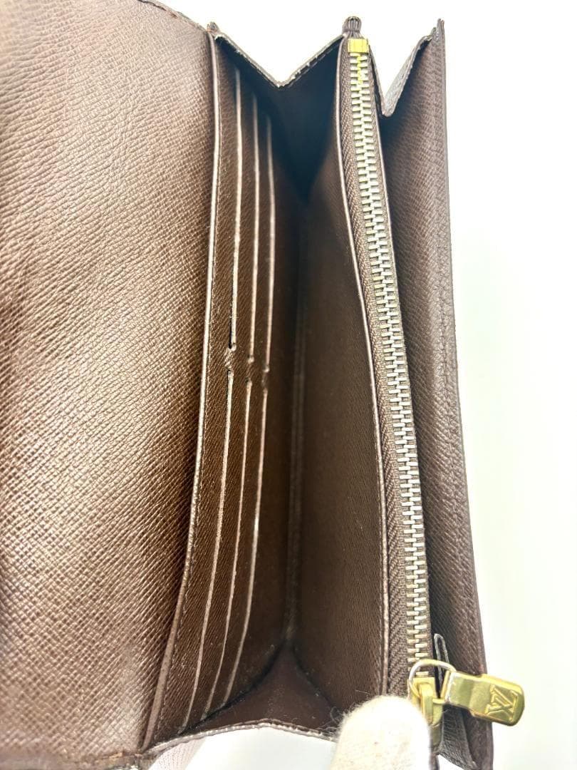 ルイヴィトン ダミエ エベヌ ポルトフォイユ サラ 二つ折り長財布 N61734