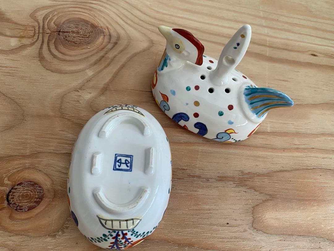 幸兵衛窯ペルシャ色絵香炉酉W5976