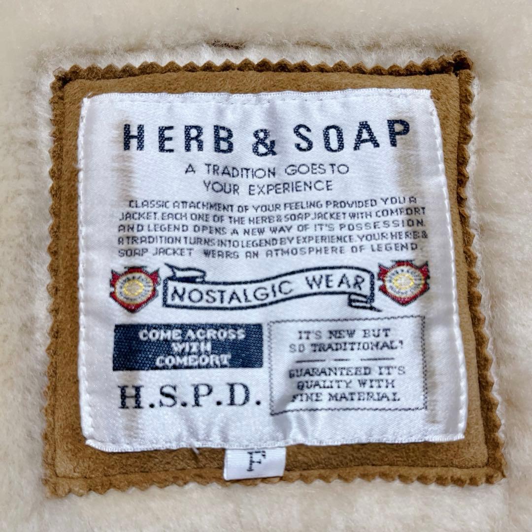 ムートンコート　リアルレザー　ウール裏地　キャメルカラー　サイズFREE